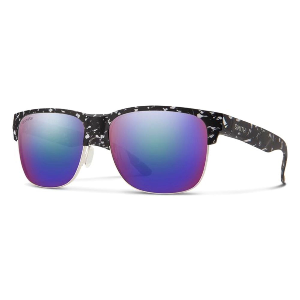 Smith Lowdown Split Sunglasses - Matte Black Marble w/ChromaPop Polarized Violet